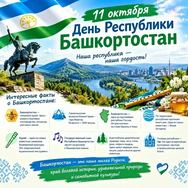 11 октября — День Республики Башкортостан