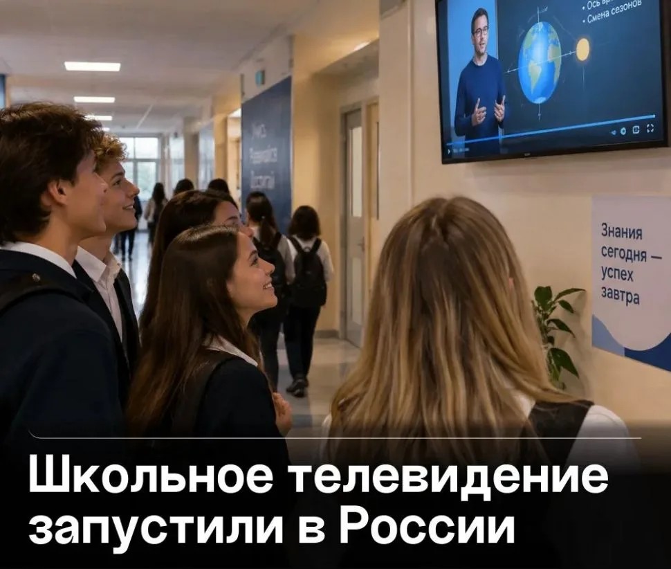 ТВ-минутка: ученики будут смотреть телевизор на переменах.