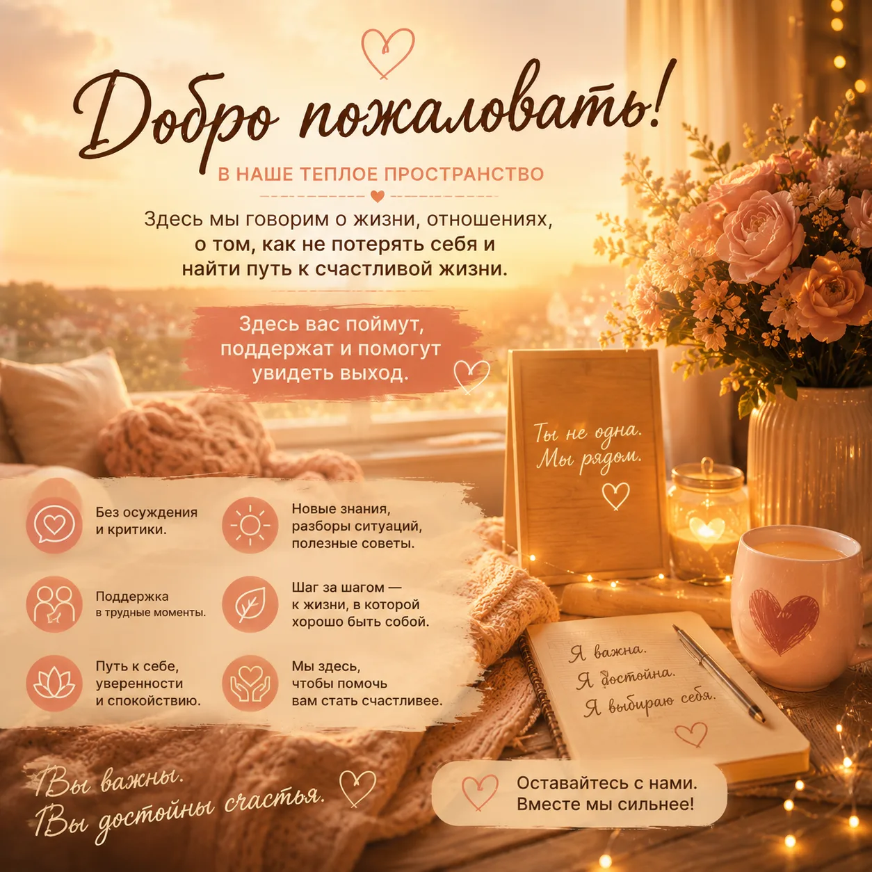 🌿 ДОБРО ПОЖАЛОВАТЬ В НАШЕ  ПРОСТРАНСТВО ❤️