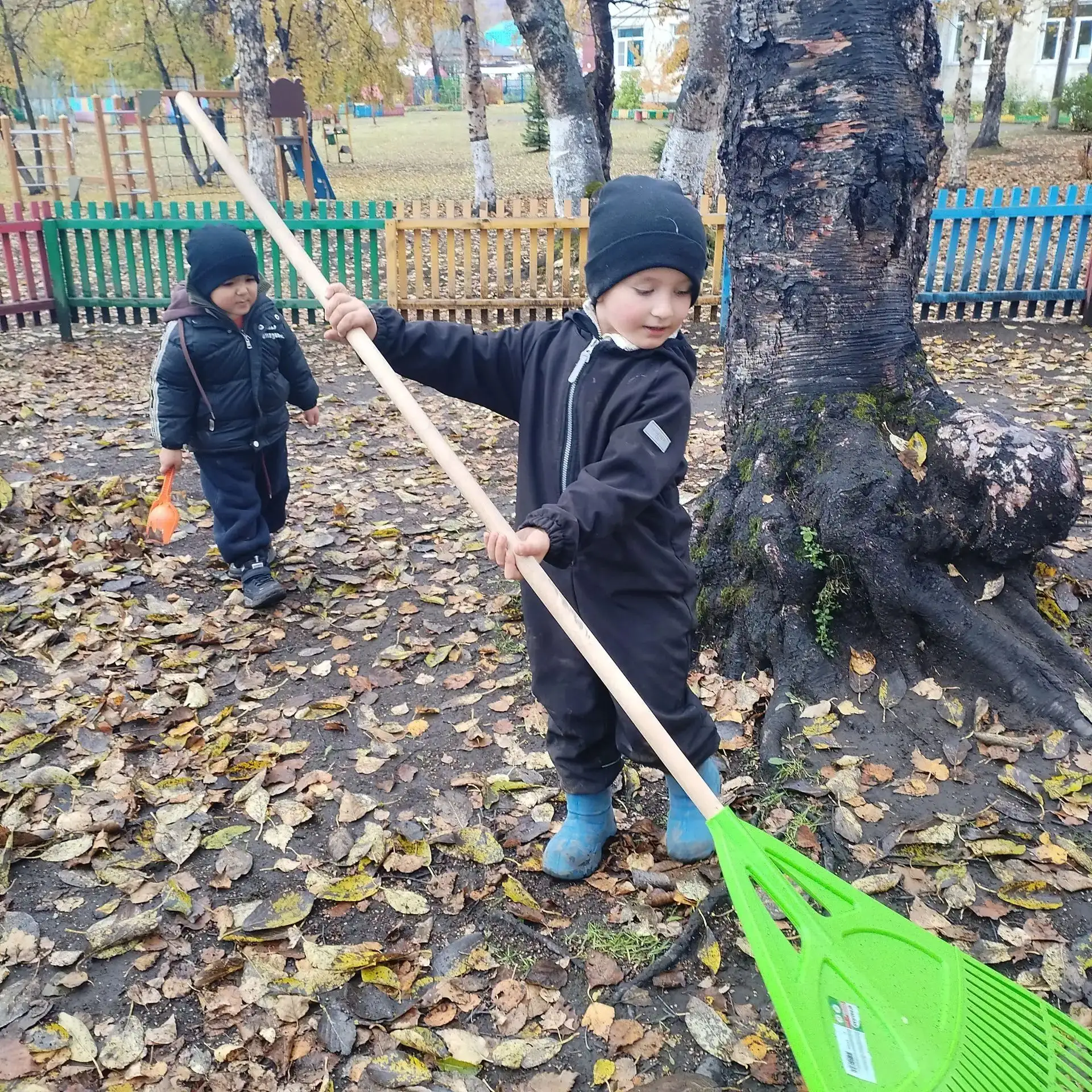 🍁 Битва за чистоту: «Почемучки» против листопада!