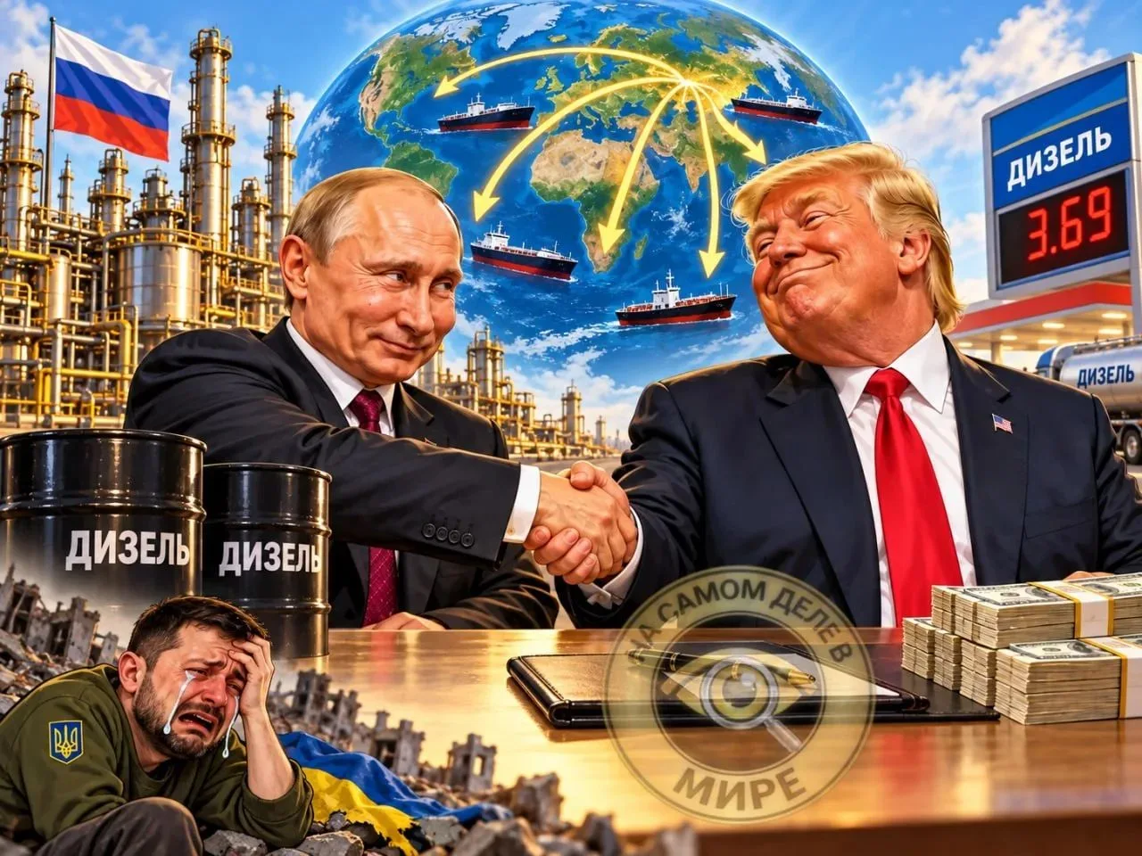 Первый танкер с российским дизелем УЖЕ на подходе к побережью США...