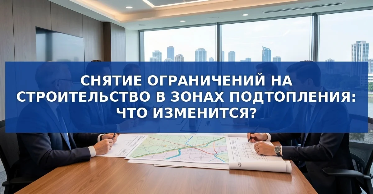 Отмена ограничений на строительство в зонах подтопления