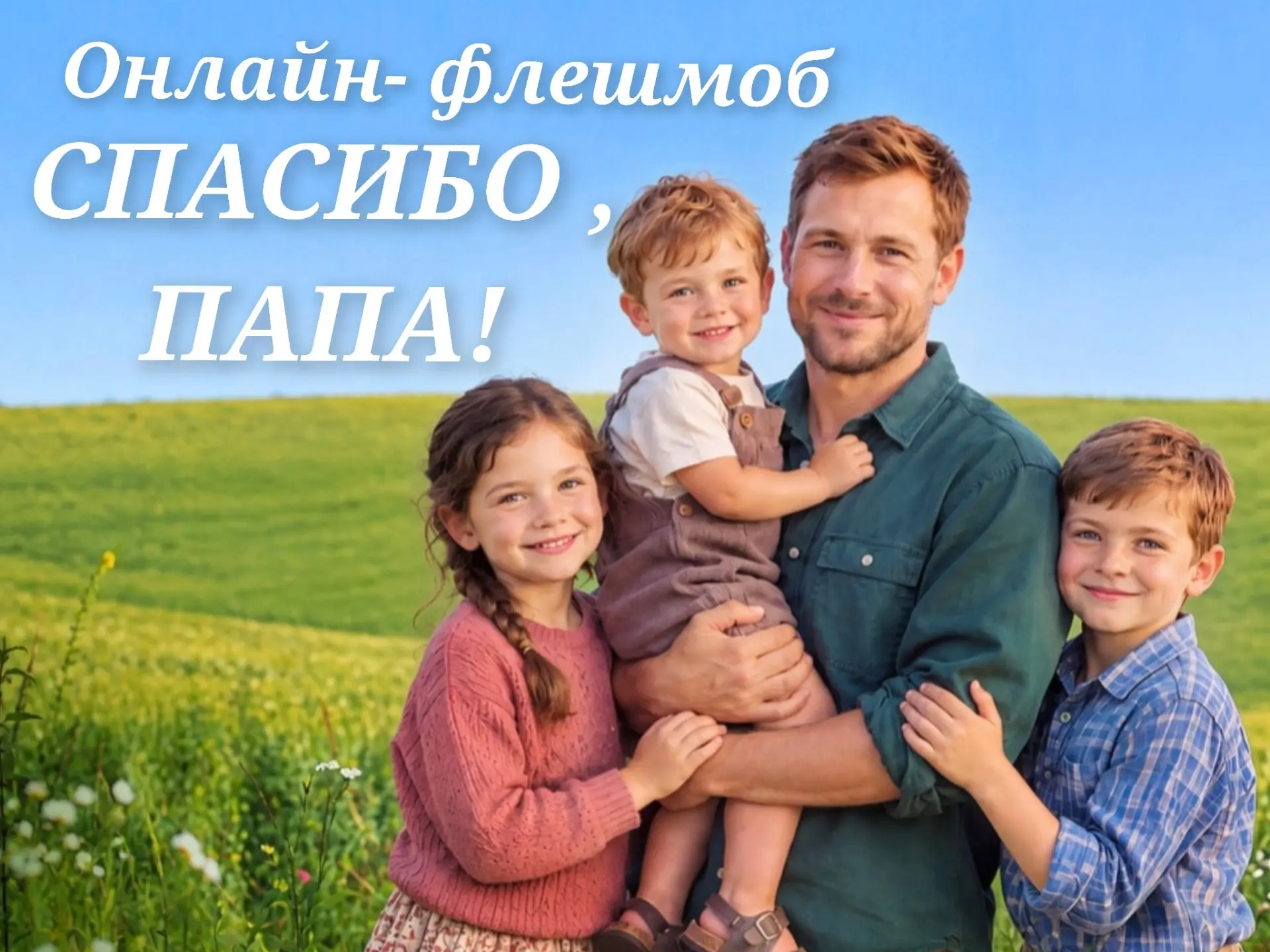 😍Запускаем ОНЛАЙН-ФЛЕШМОБ «СПАСИБО, ПАПА!»