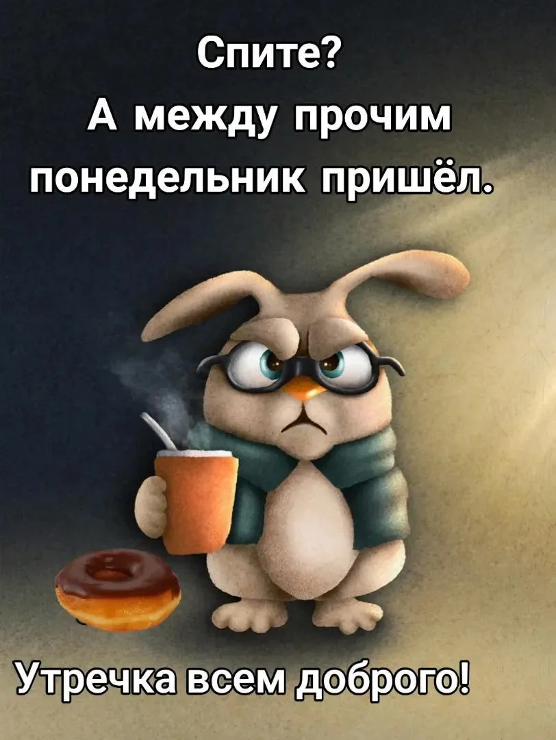 Доброе утро понедельника! ☀️☕️