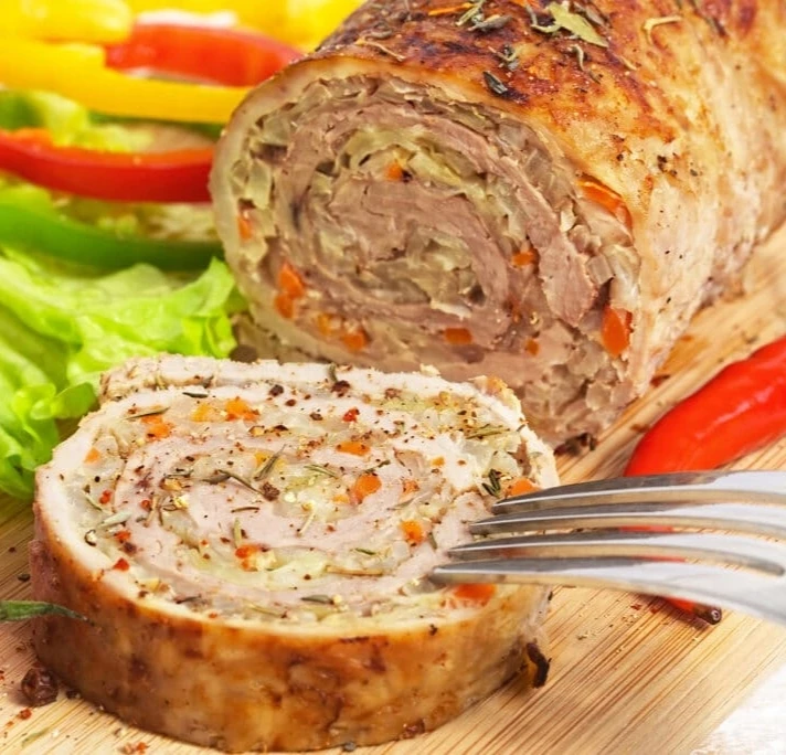 МЯСНОЙ РУЛЕТ С ОВОЩАМИ