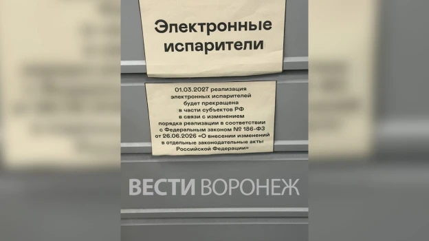 ⚖️ Продажу вейпов и электронных сигарет планируют ограничить в Воронежской области