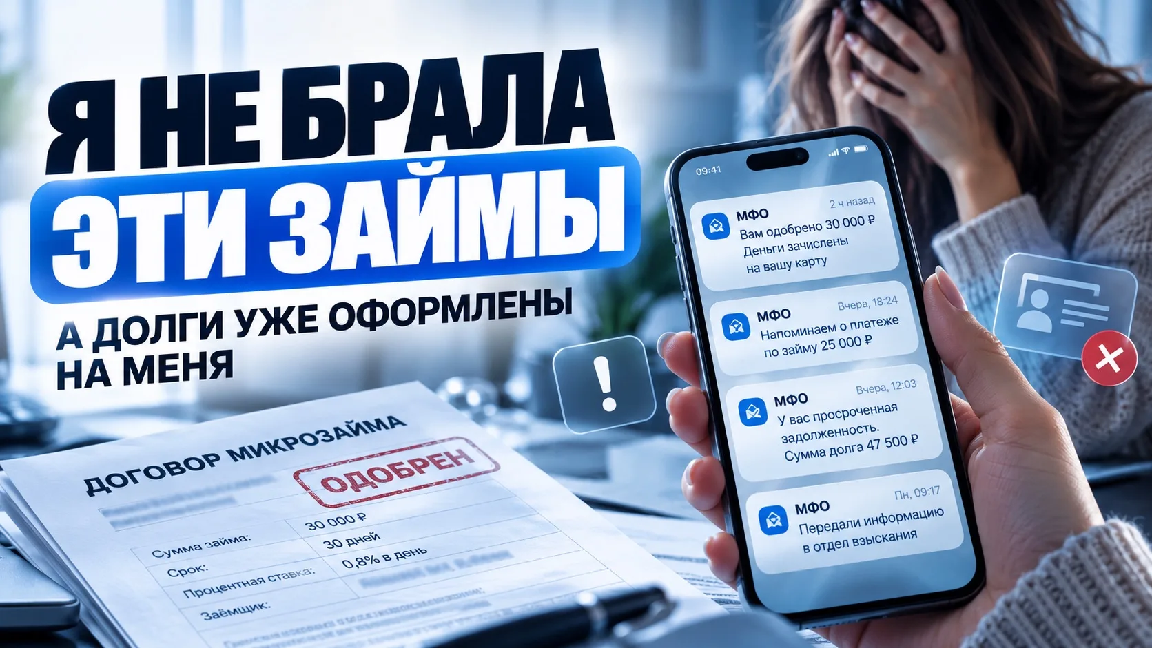 «Я НЕ БРАЛА ЭТИ ЗАЙМЫ». А ДОЛГИ УЖЕ ОФОРМЛЕНЫ НА НЕЁ 😳