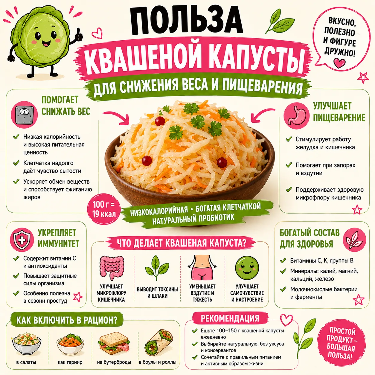 Как эффективно сбросить вес с помощью капусты