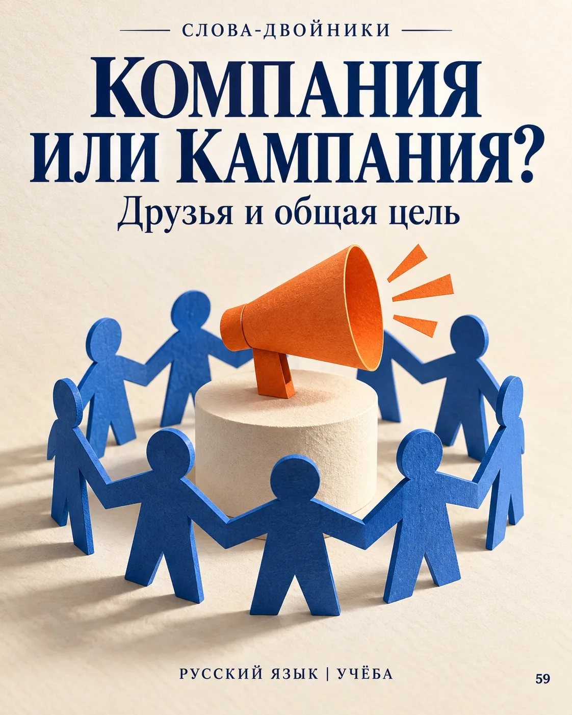 👥 Компания или кампания? Друзья идут через «о»