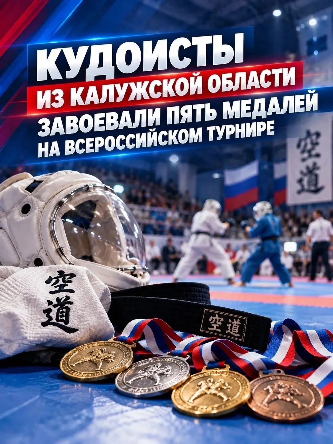 🇷🇺 Кудоисты из Калужской области завоевали пять медалей на всероссийском турнире