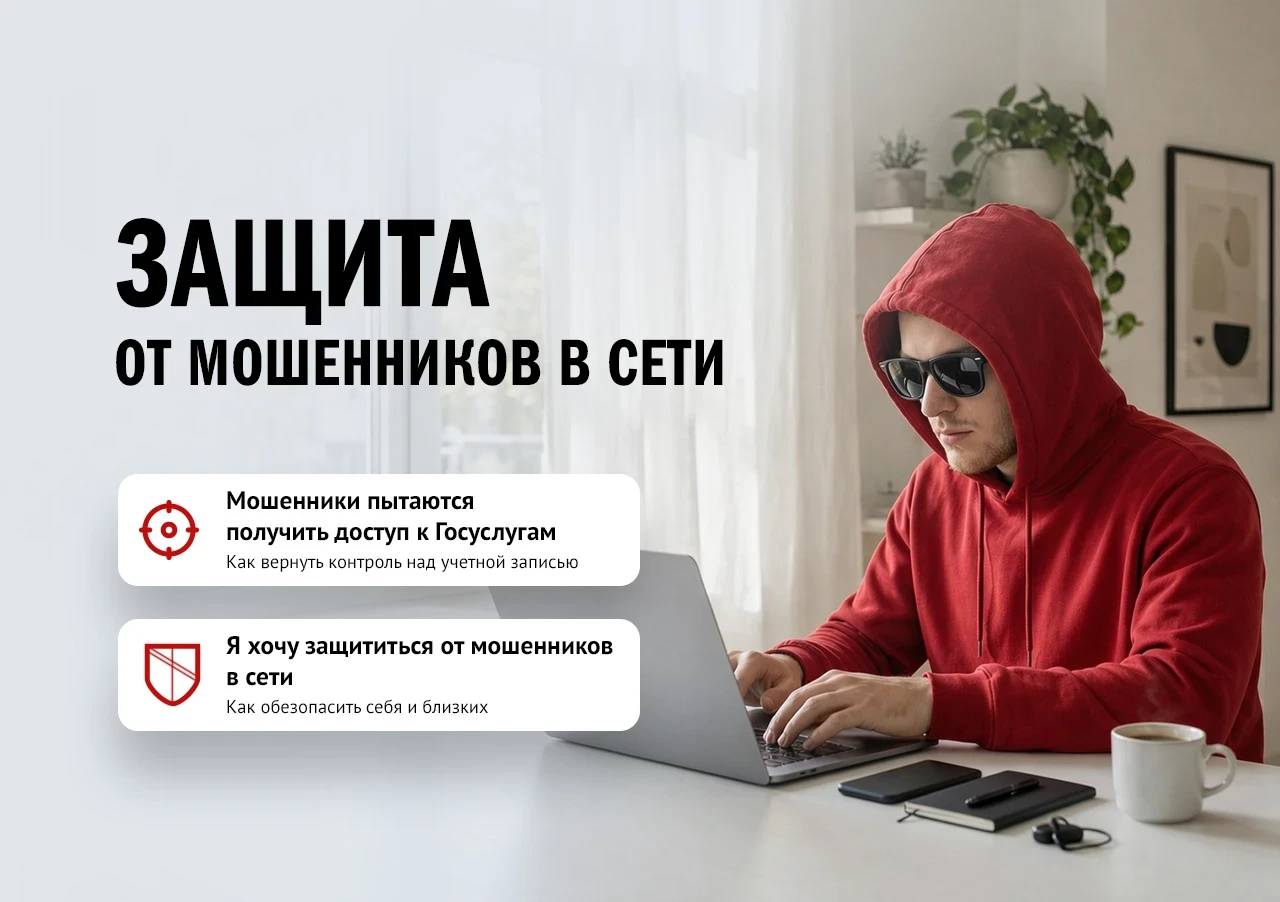 🛡 На Госуслугах запустили сервис «Защита от мошенников в сети»