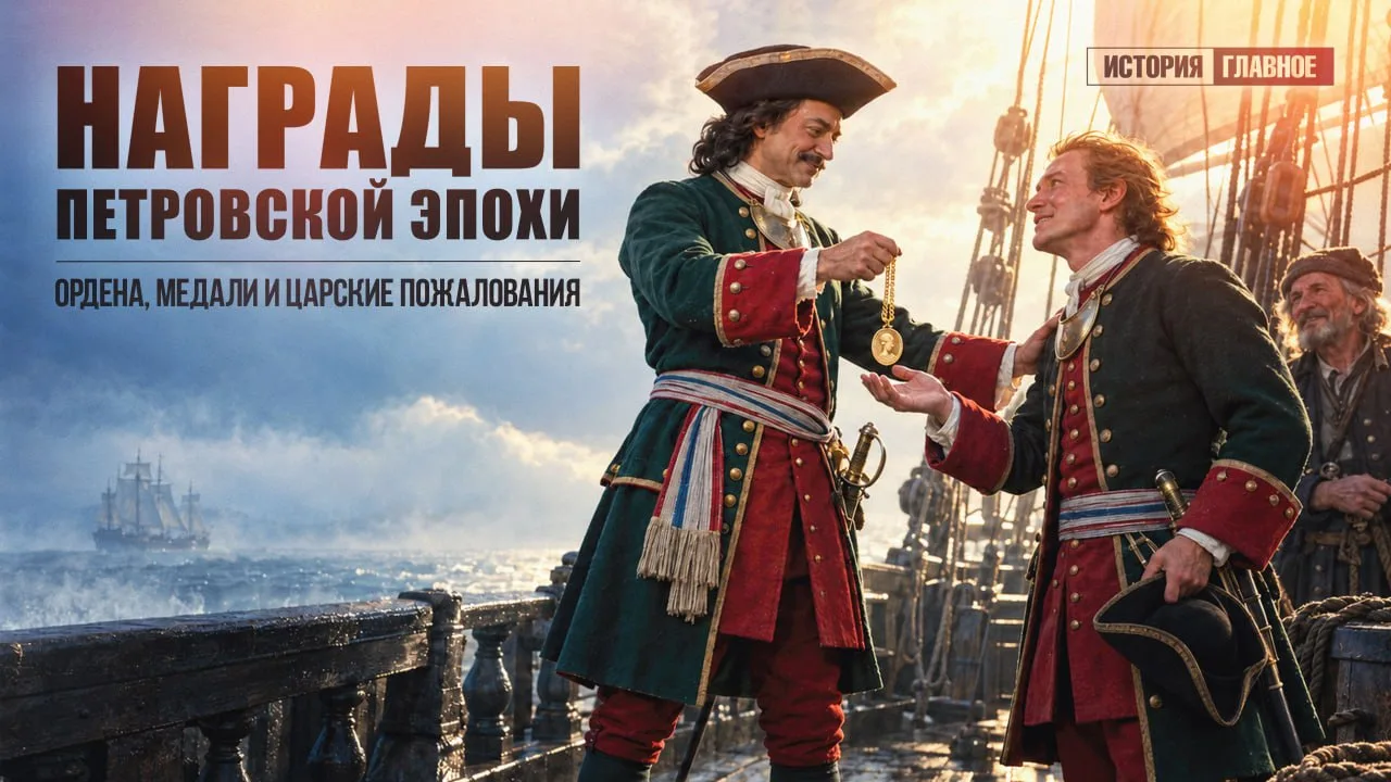 ▶️ Петровская эпоха: Ордена, медали и царские пожалования