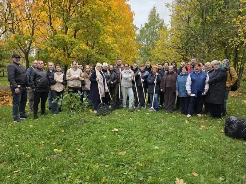 ❗️ В районе Свиблово прошёл осенний субботник