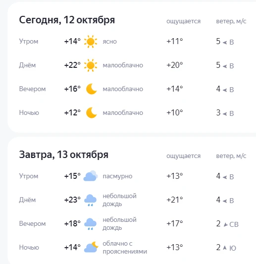 Прогноз погоды по Кочубеевскому округу и Невинномысску. Синоптики ожидают небольшой дож...