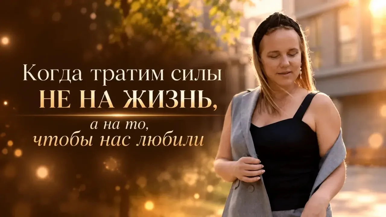 Мы можем тратить свою силу не на жизнь, а на то, чтобы нас любили.