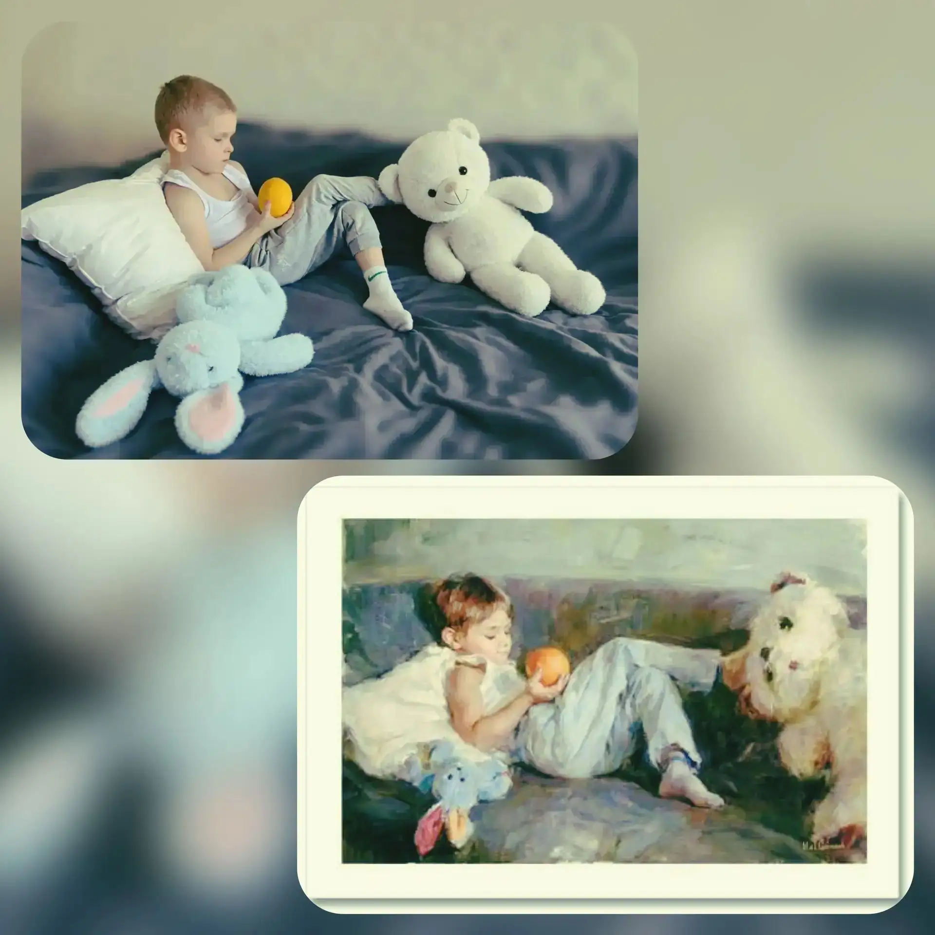 Старшая группа. Совместная деятельность родителя и ребенка. Проект: «Ожившие картины» -...