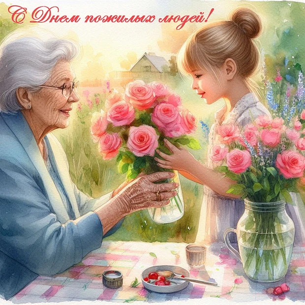 "Хорошо нам рядышком с бабушкой и дедушкой"