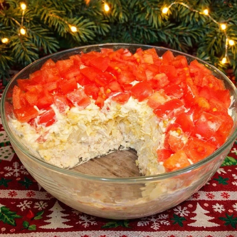🌟 Мясной праздничный салат за 10 минут