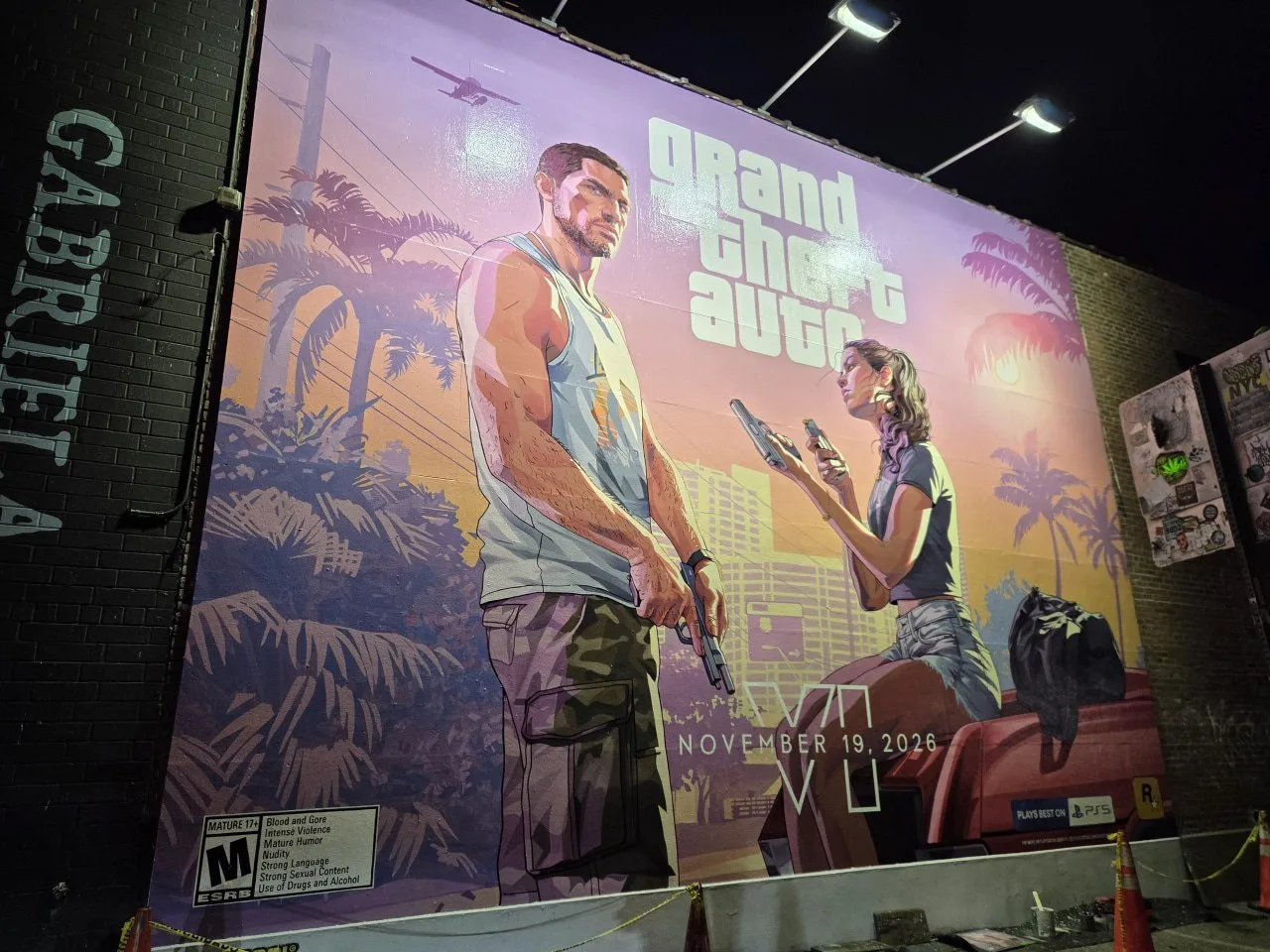 🔥 Мурал c GTA VI в Нью-Йорке полностью дорисовали — арт рисовали 4 художника на протяж...