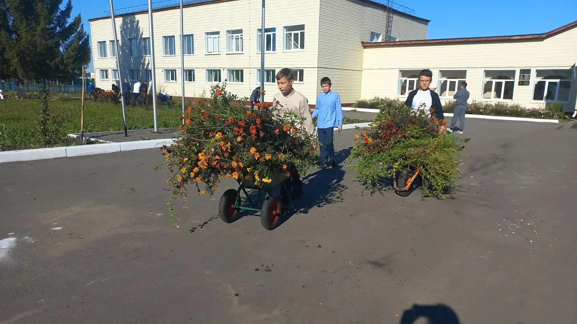 🍂Осенний школьный субботник: вместе мы сила!
