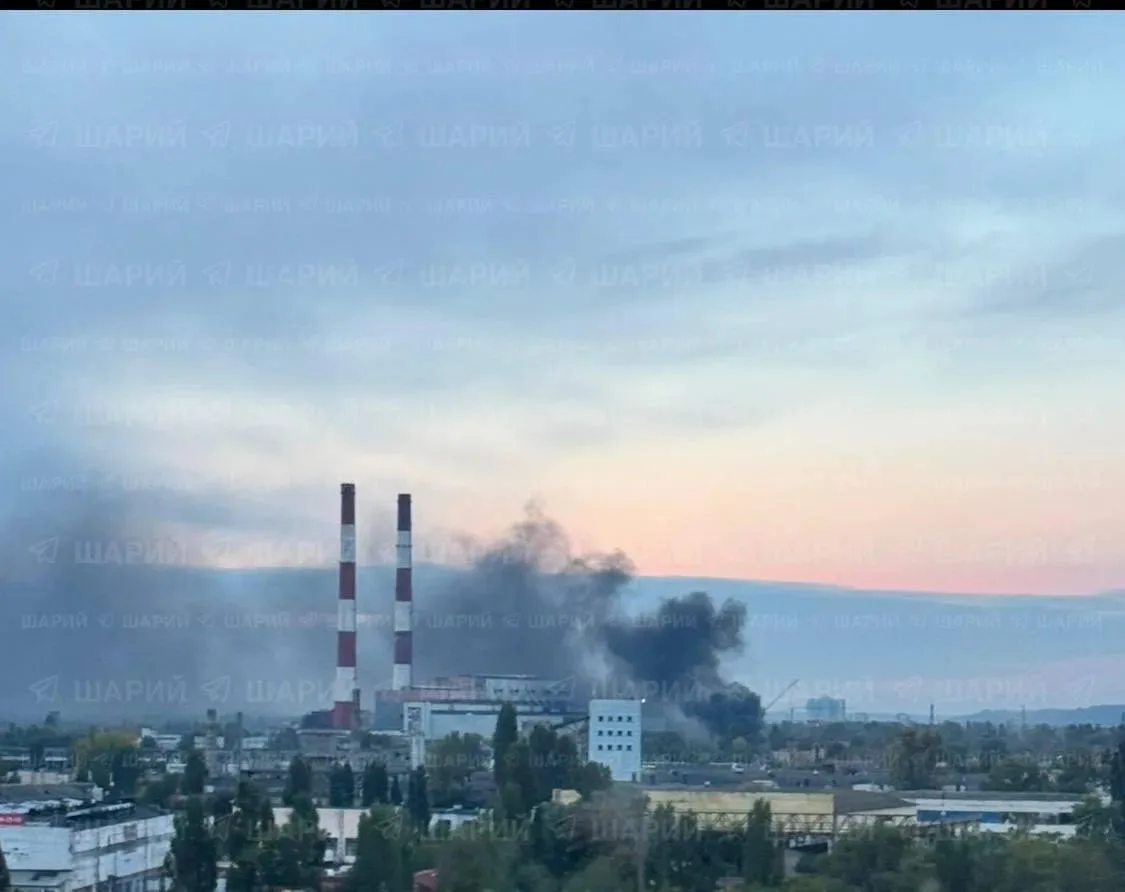 Последствия удара по Киевской ТЭЦ-5.
