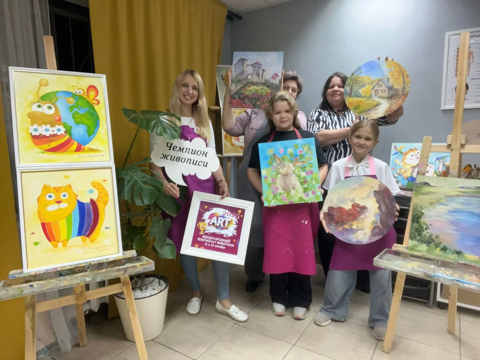 🎨 Мы снова в игре! 2 октября — Международный чемпионат по масляной живописи с Ульяной ...