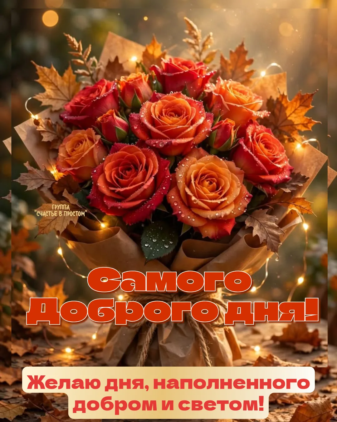 С новым днём! Желаю всего самого доброго!