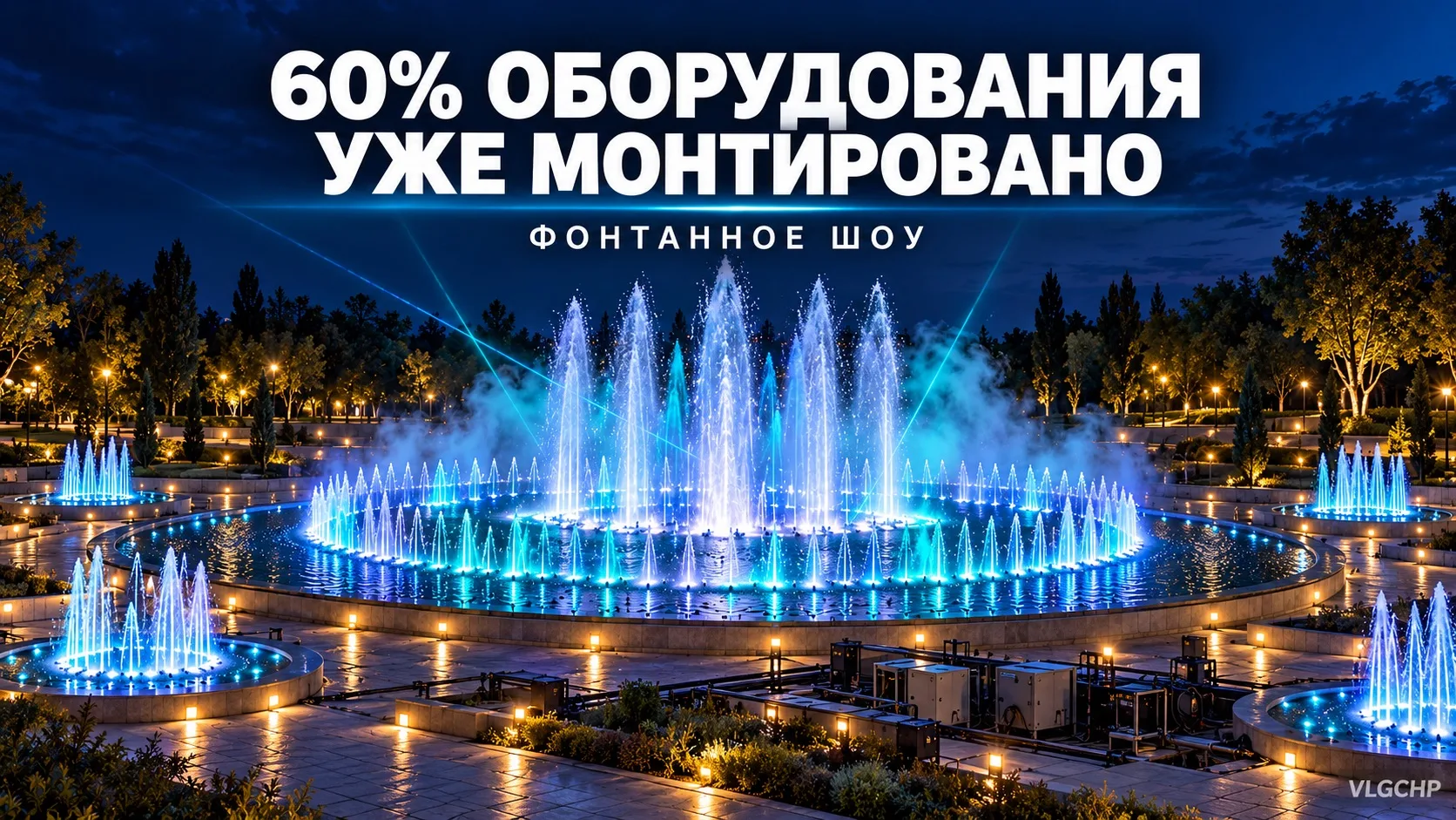 💦 В ЦПКиО Волгограда смонтировали 60% оборудования для фонтанного шоу