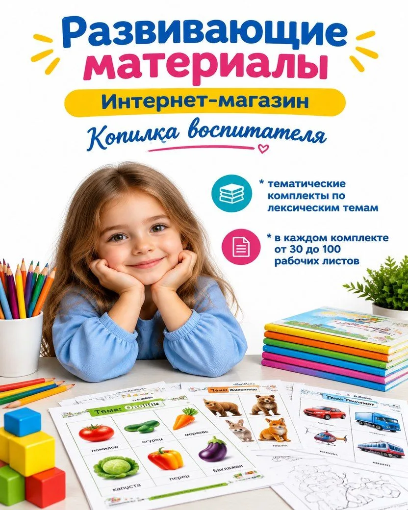 kopilkadou.ru/razmat Тематические комплекты по лексическим темам. В каждом комплекте от...
