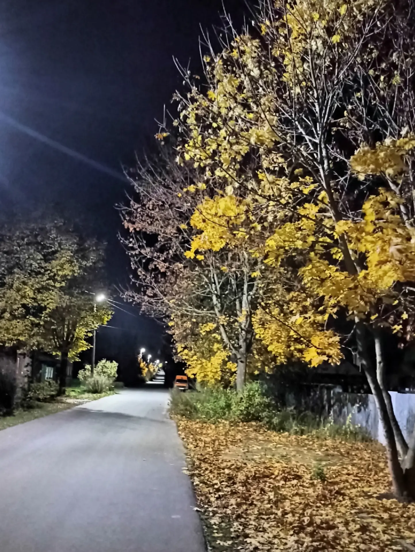 Осенний блюз - ночной Киржач блестит бессонными огнями🍁