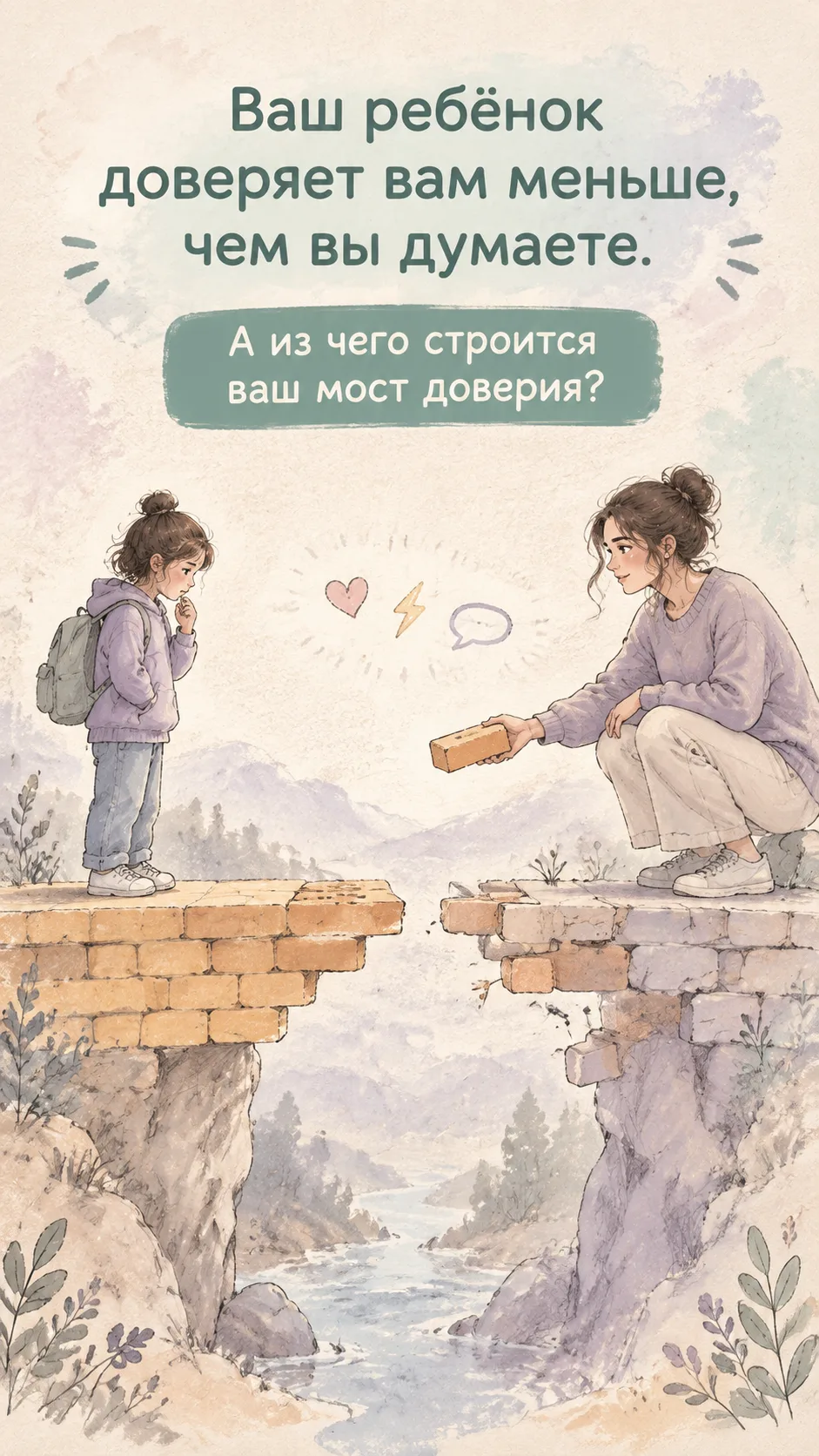 «Ваш ребёнок доверяет вам меньше, чем вы думаете» — и эта фраза часто звучит как упрёк....