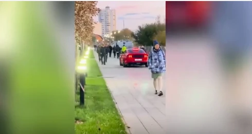 В Омске водитель «Мустанга» получил штраф за езду по обновленной набережной
