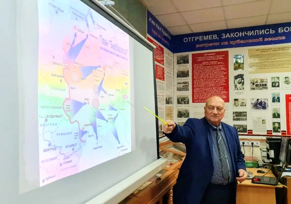 В честь годовщины освобождения Кубани от немецко-фашистских захватчиков в районном исто...