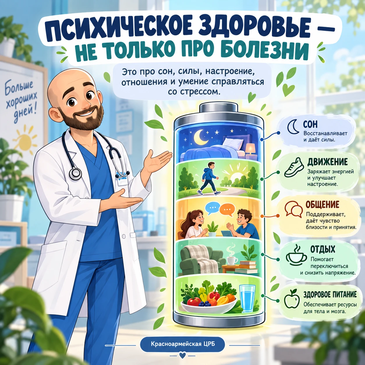 🧠 Психическое здоровье - это тоже здоровье