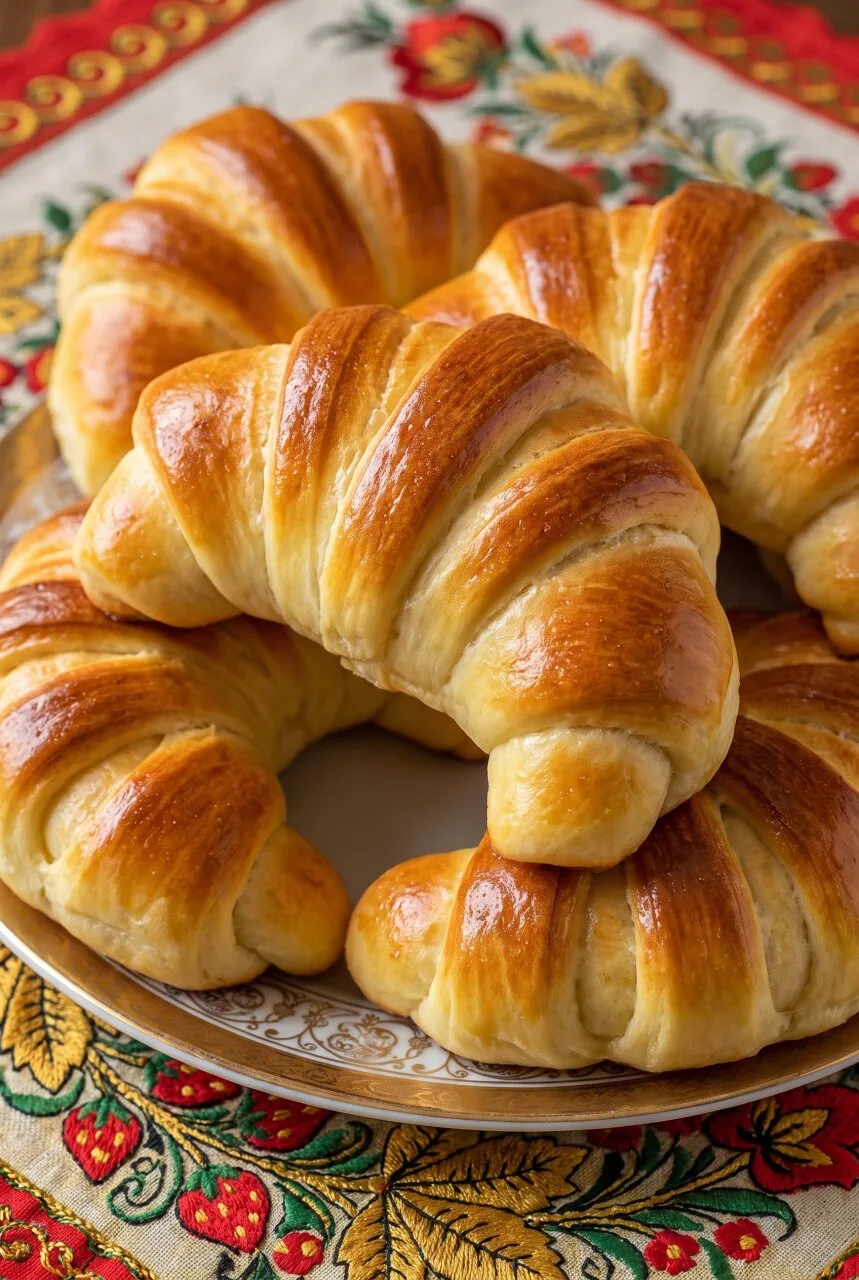 ПЫШНЫЕ БУЛОЧКИ С КЛУБНИЧНОЙ НАЧИНКОЙ И КРАСИВЫМИ ПОЛОСКАМИ ИЗ СДОБНОГО ТЕСТА К ДОМАШНЕМ...