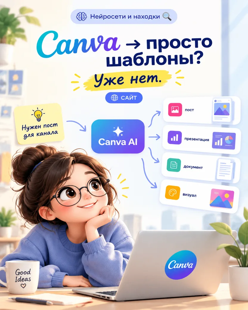 🎨 Canva теперь можно использовать не только как конструктор