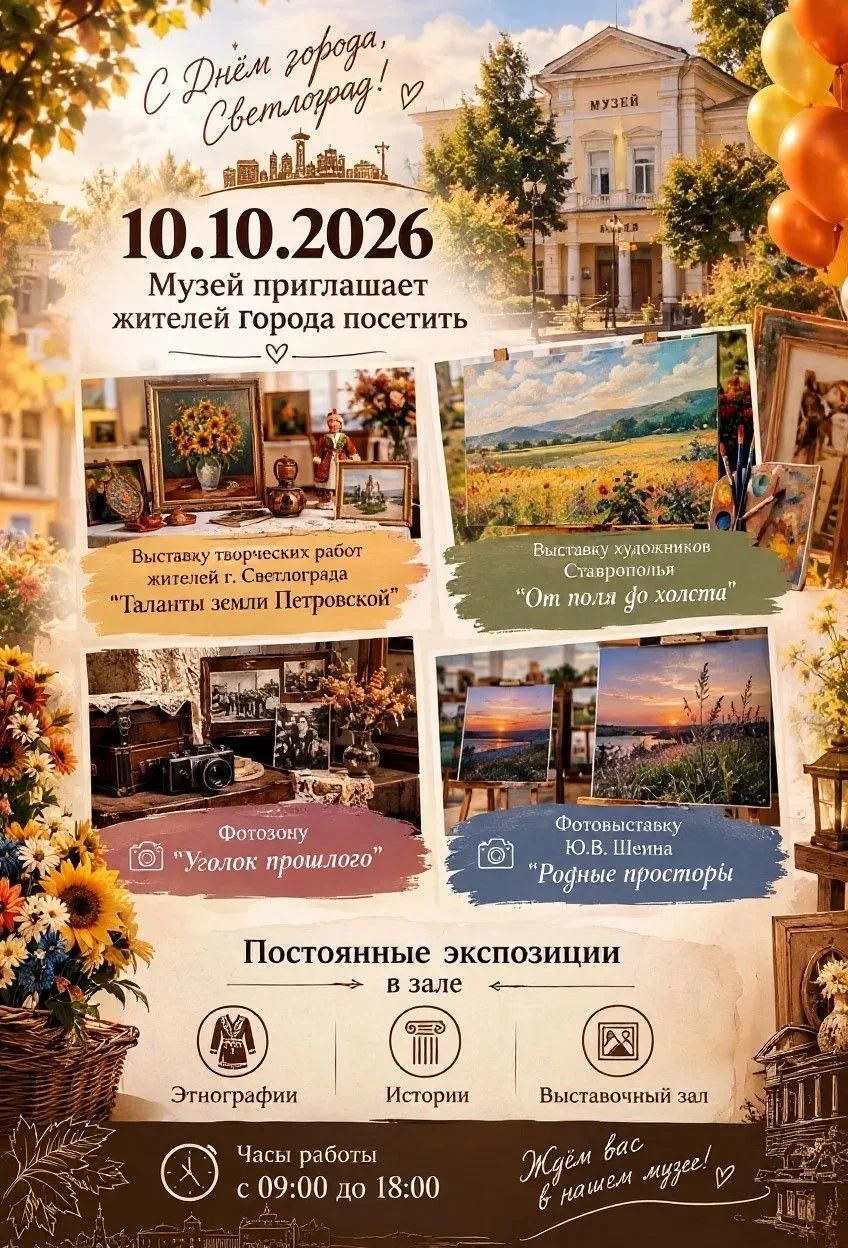 🎉День города — отличный повод заглянуть в музей! 🎉
