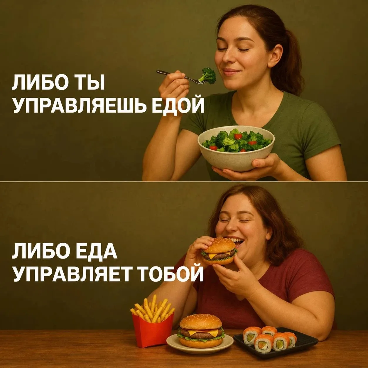 🥗 Не позволяйте еде решать за вас