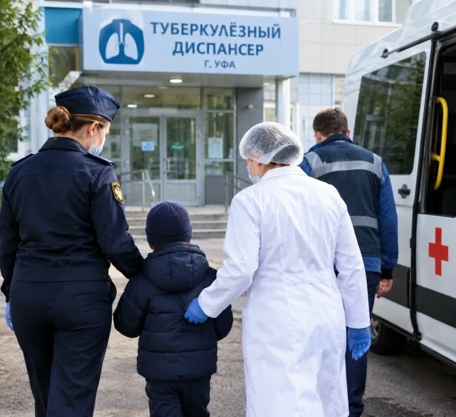 🧒🏽В Стерлитамаке судебные приставы и опека отправили ребенка в туберкулезный центр из...