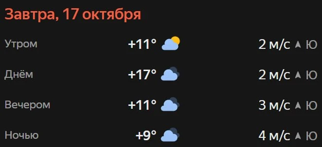 Прогноз погоды☀️