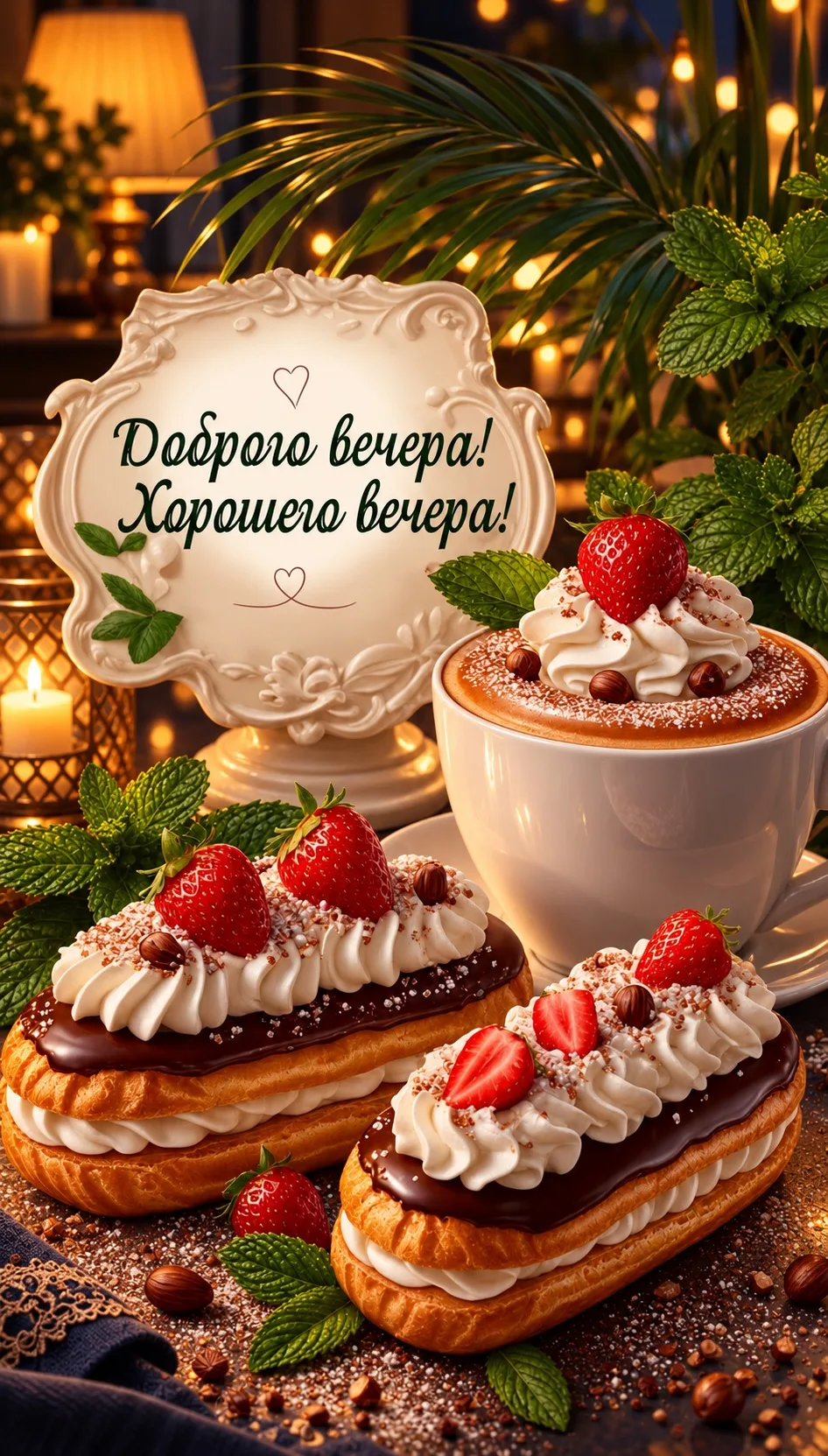 Самые интересные вечерние открытки ❤🧡🤎