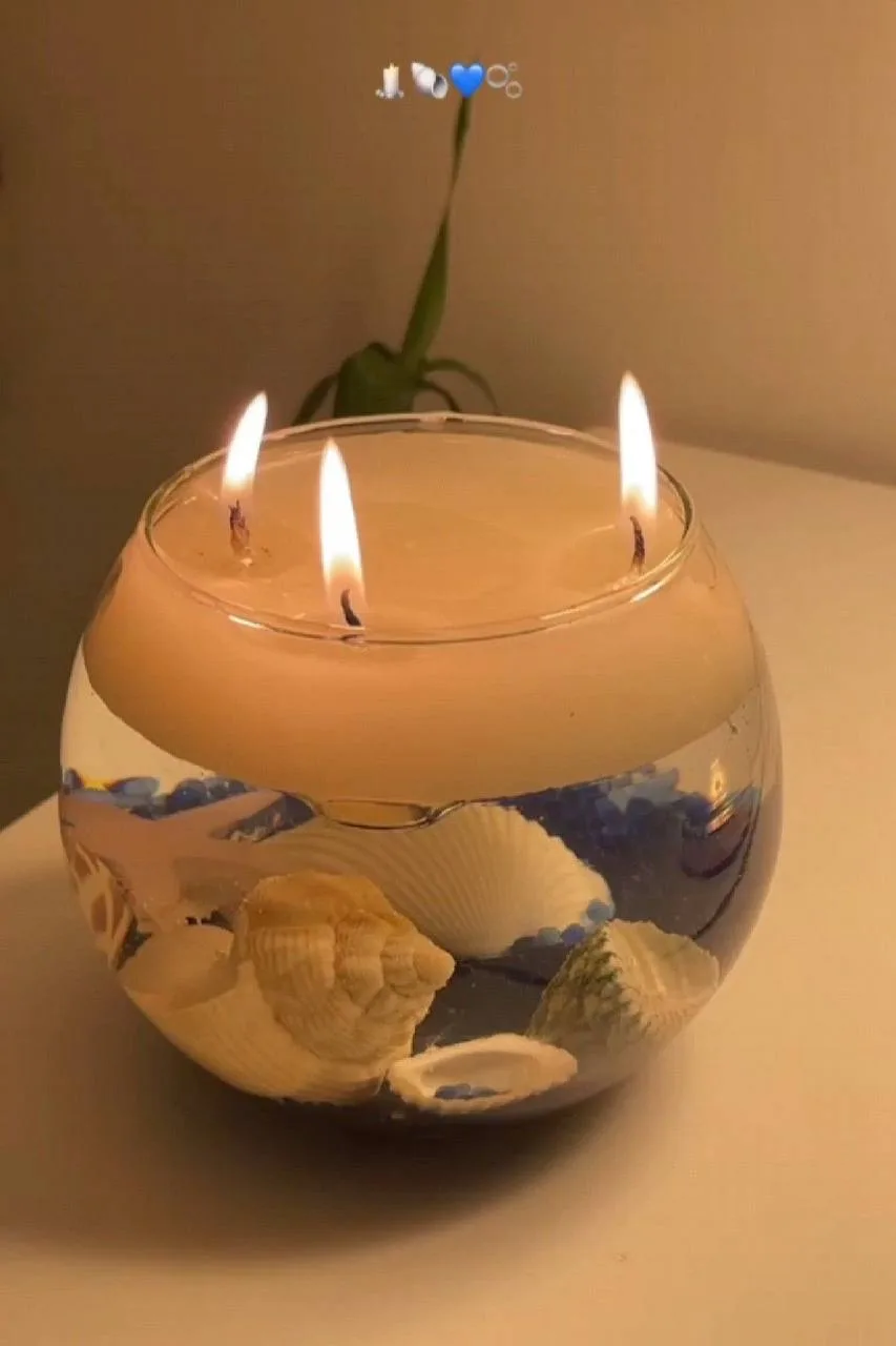 Свеча с водой 🐚
