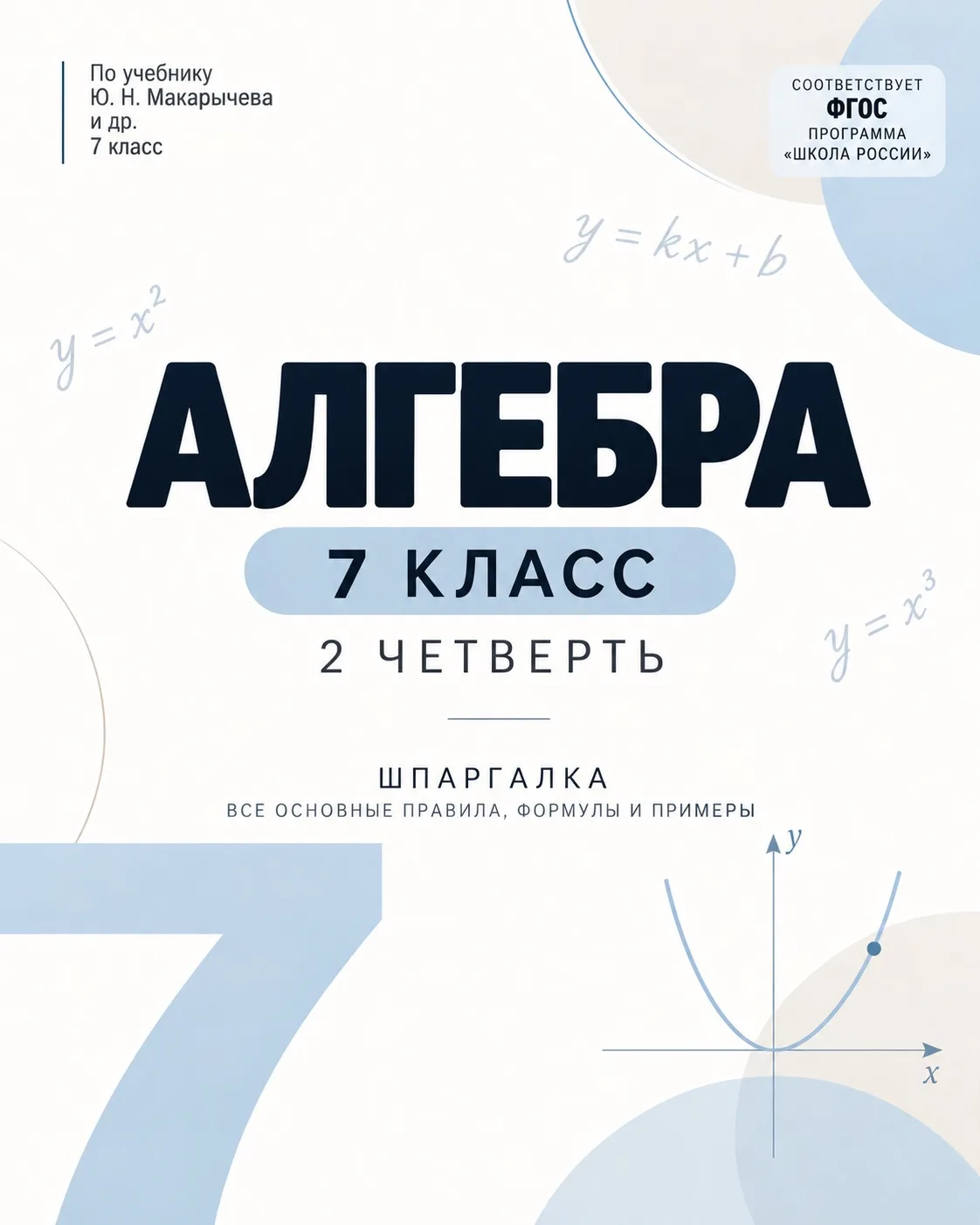 📚 7 КЛАСС • АЛГЕБРА • 2 ЧЕТВЕРТЬ