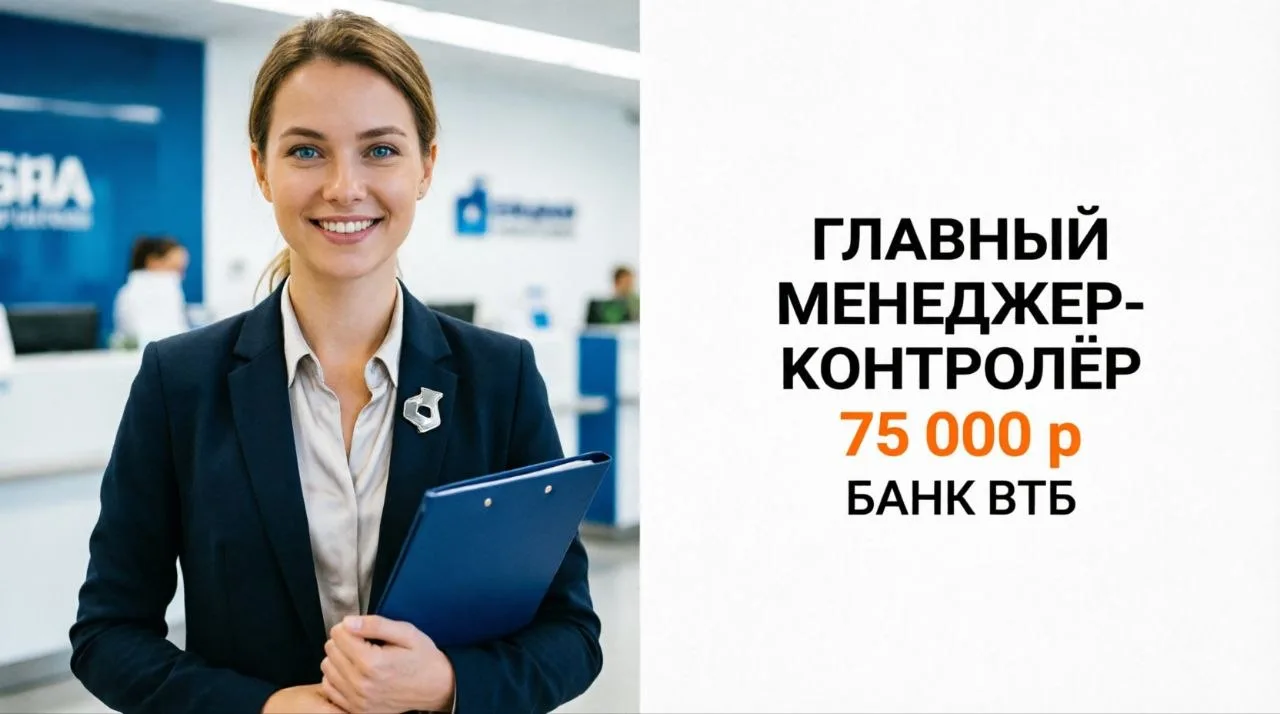ГЛАВНЫЙ МЕНЕДЖЕР-КОНТРОЛЁР | 75 000 р