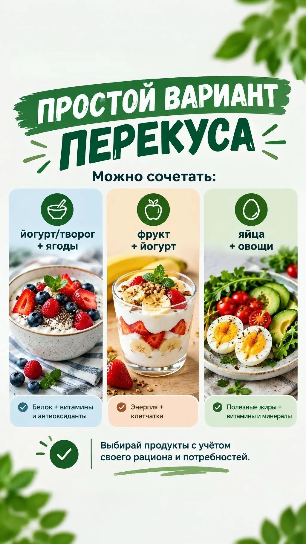 🥗 ПРОСТОЙ ВАРИАНТ ПЕРЕКУСА.