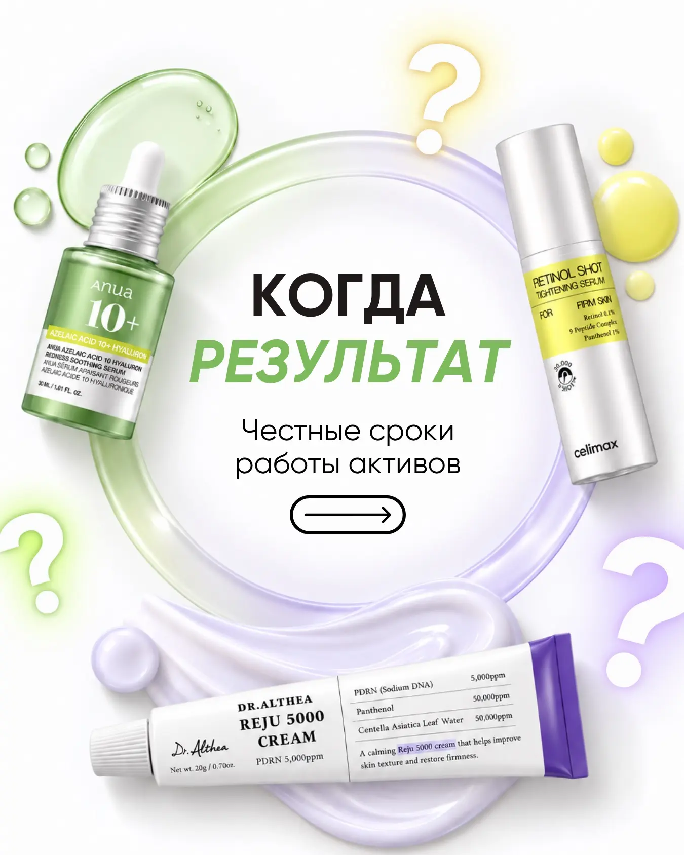 Когда я увижу эффект от косметики? 🤔🧴
