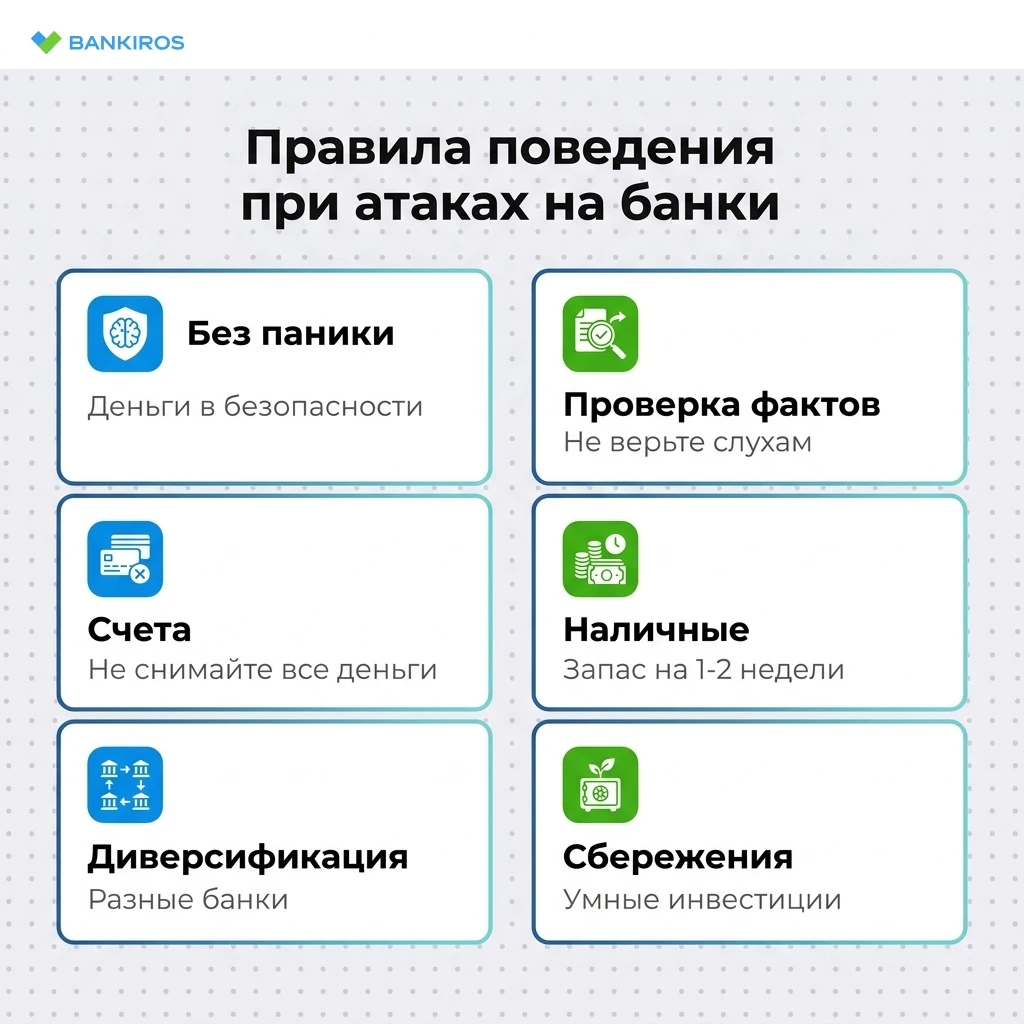 ‼️Бежать в банки за наличкой после атак на дата-центры – не лучшая идея