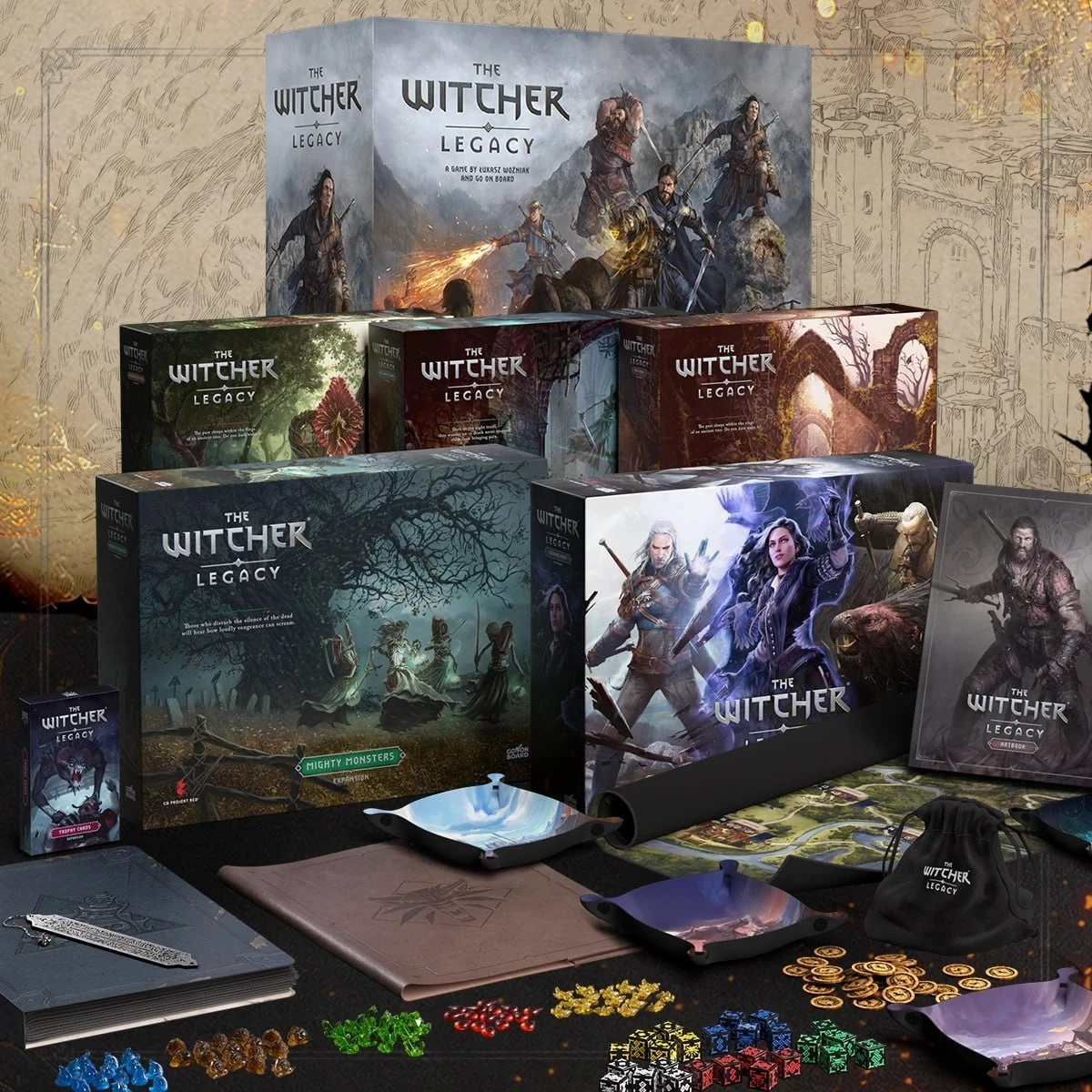 ☄️ По «Ведьмаку» выйдет ОГРОМНАЯ НАСТОЛКА — The Witcher: Legacy на целых 100+ часов игры