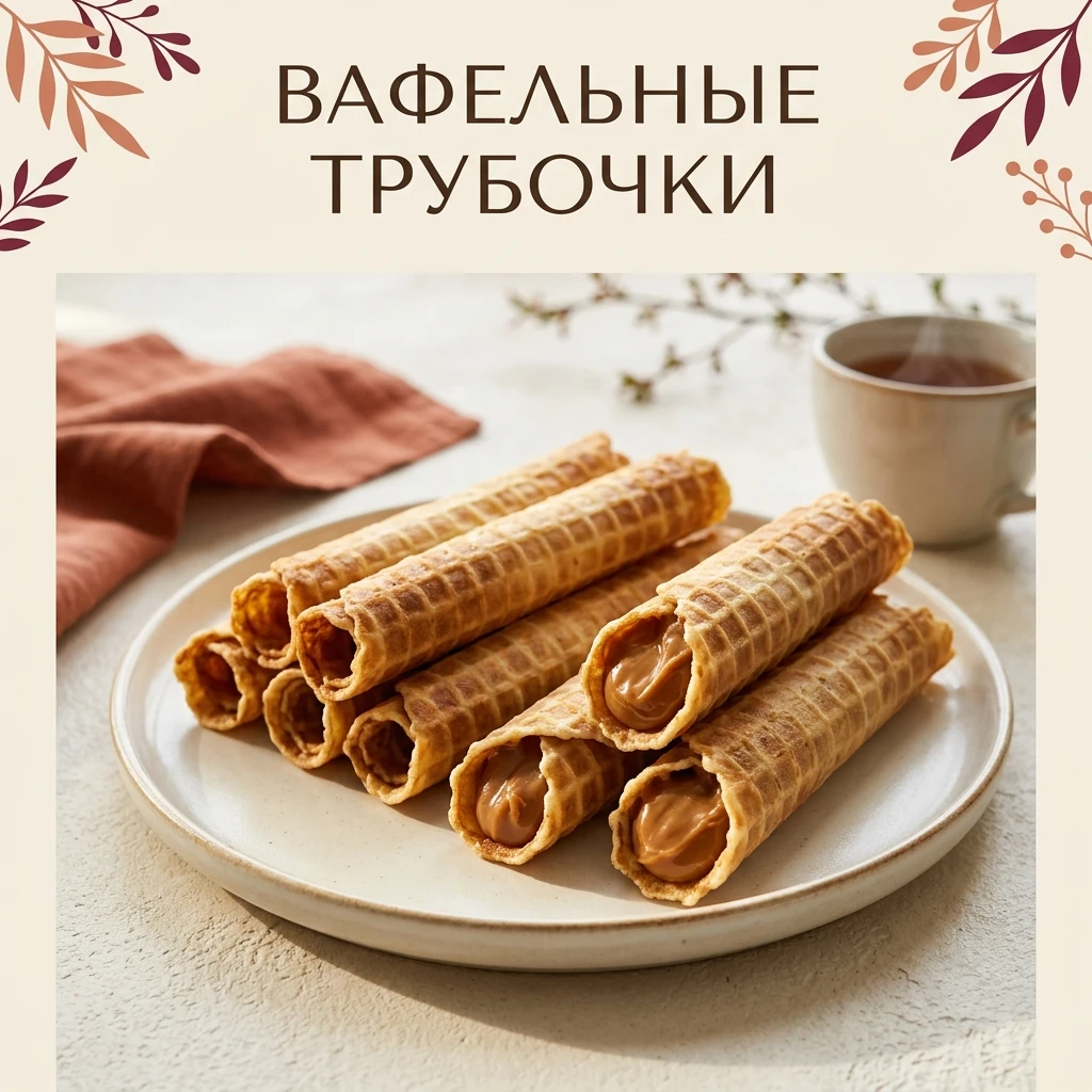 🧇 Вафельные трубочки — хрустящие, как в детстве