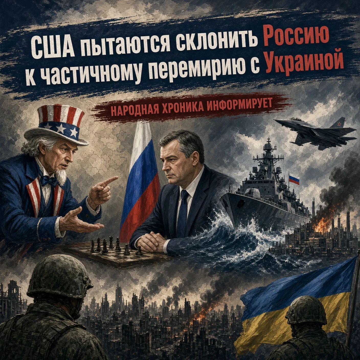 США пытаются склонить Россию к частичному перемирию с Украиной, предлагая ограничить бо...